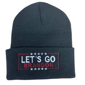 Let's go Brandon - Embroidered Beanie -  Anti Biden Unisex Beanie